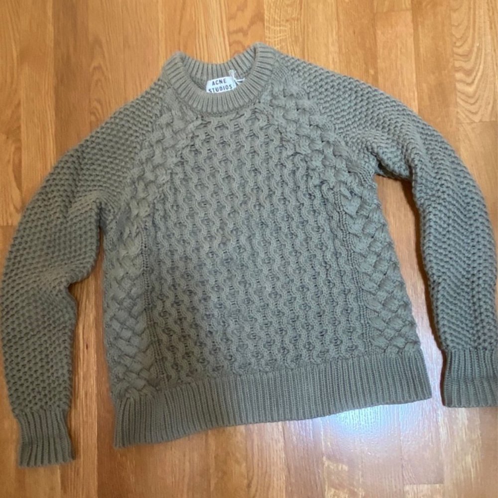 Acne cotton fisherman's sweater, size XS